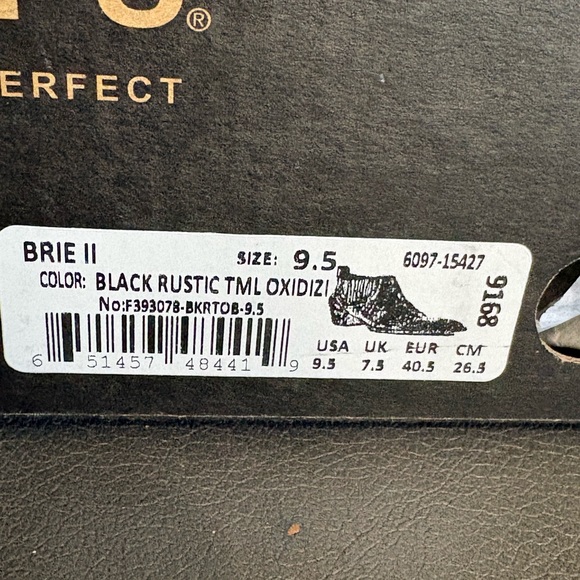 BED|STÜ Brie II ankle boots-Black Rustic•Red lining• Sz 9.5•NWOB - Picture 3 of 3